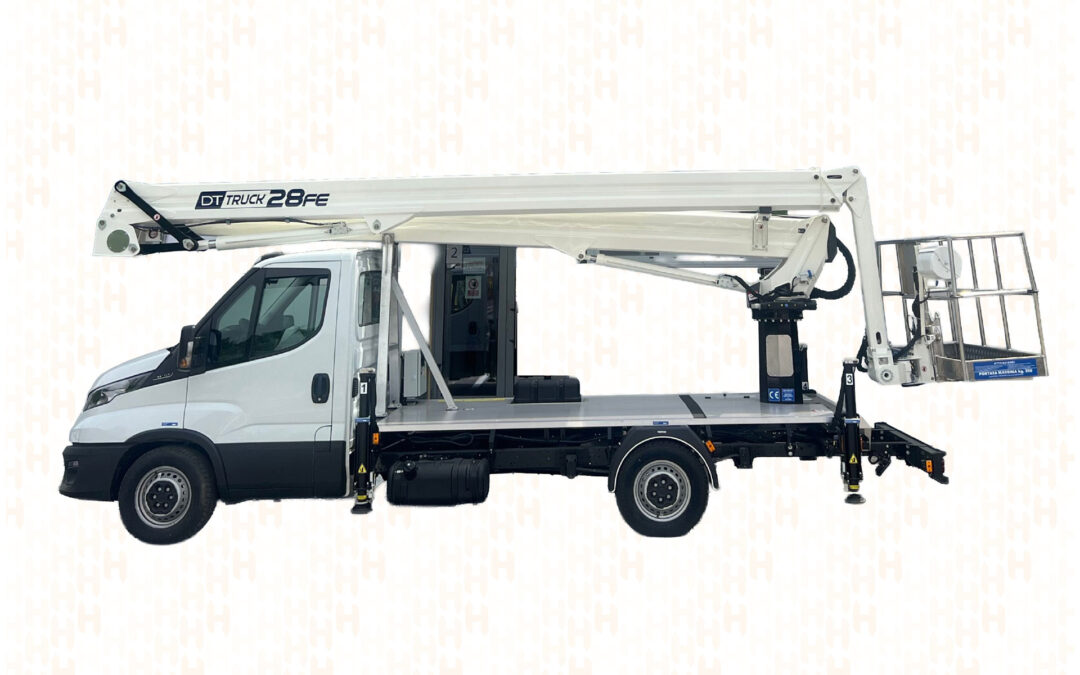 DT28 – NACELLE ARTICULÉE DOUBLE TÉLESCOPE + JIB 28 M