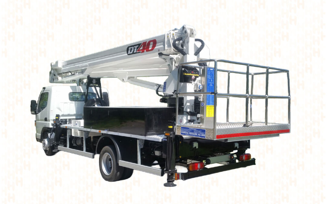 DT40 – NACELLE ARTICULÉE DOUBLE TÉLESCOPE + JIB 40 M